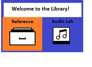 Areas in the library. Select an area for more information on that area.