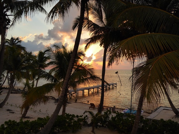 Sunset on Ambergris Caye, Belize