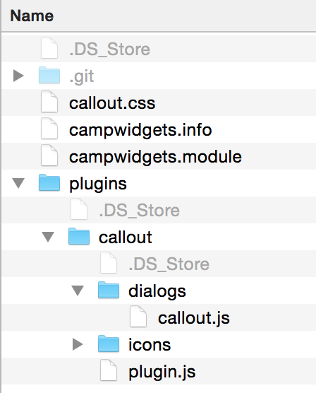 added dialog directory and inside callout.js file