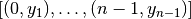[(0, y_1), \dots, (n-1, y_{n-1})]