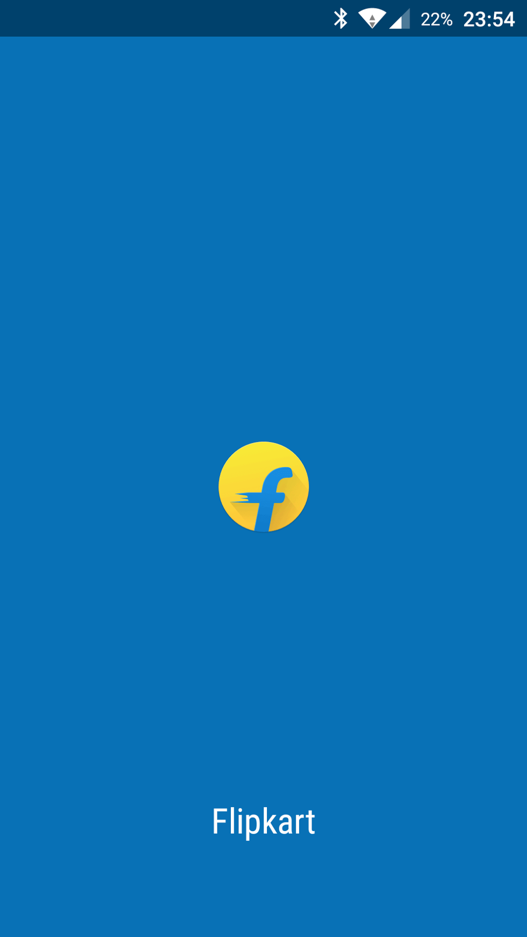 Flipkart splashscreen