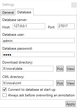 Connect to a database.