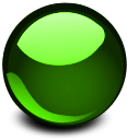 A green orb.