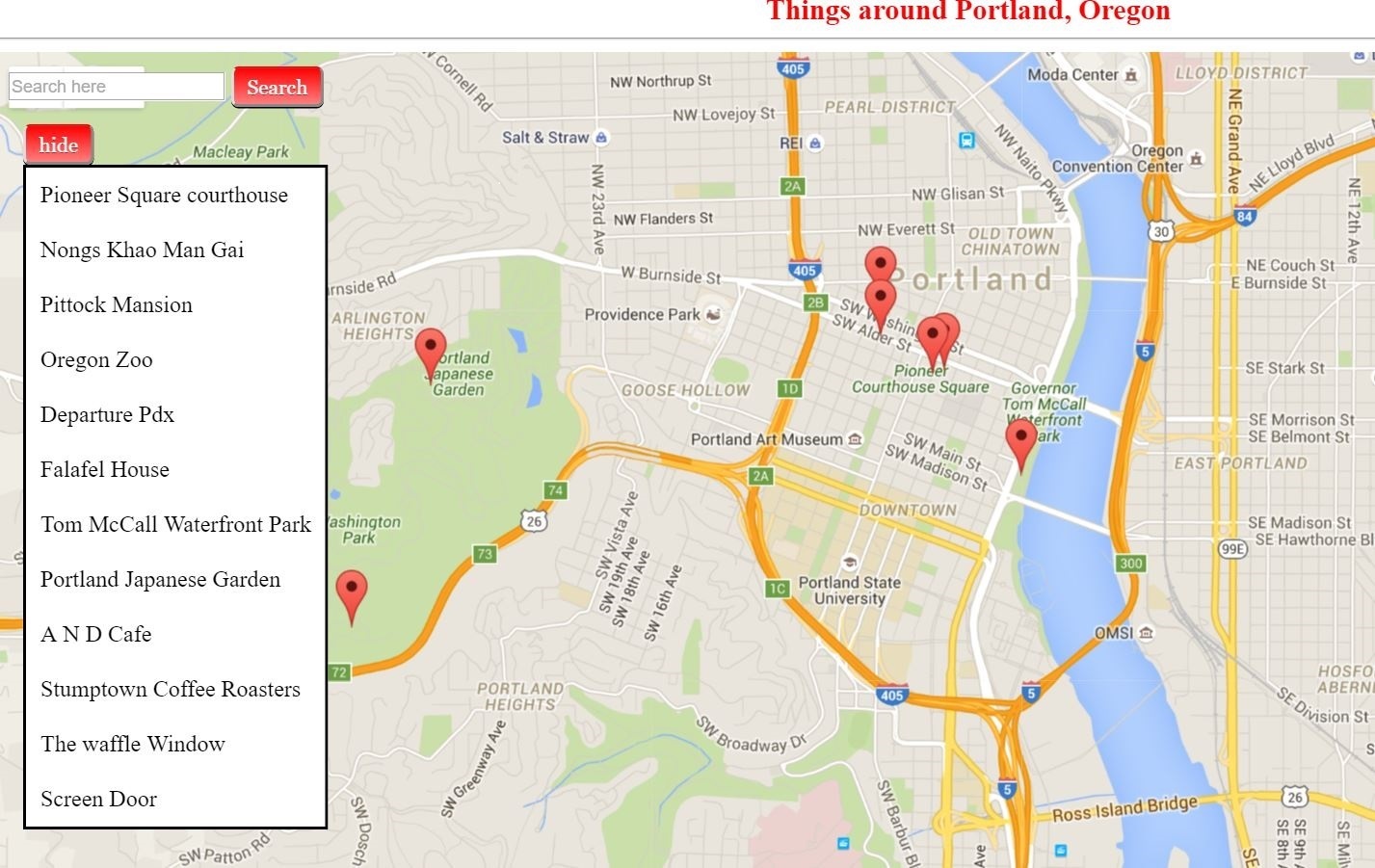 Neighborhood Map